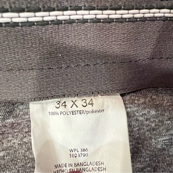 Haggar Slim Fit Cool 18 Pro Flat Front Classic Tan Khaki Dress Pants 34 x 34 - Picture 8 of 9